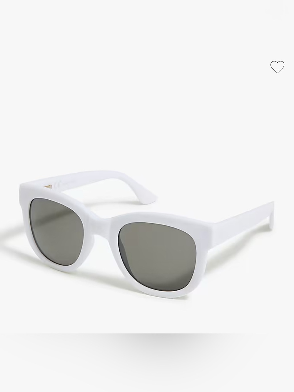 NWT J.Crew Oversized White Square Acetate Sunglasses Retro Chic Glossy